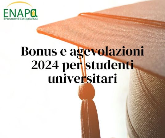 Bonus e agevolazioni per studenti universitari: la Guida Enapa 2024 per orientarsi al meglio